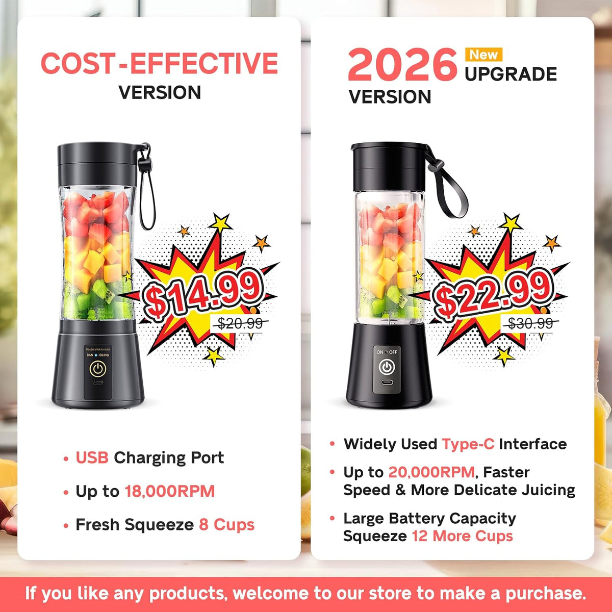 Portable High-Performance Personal Blender