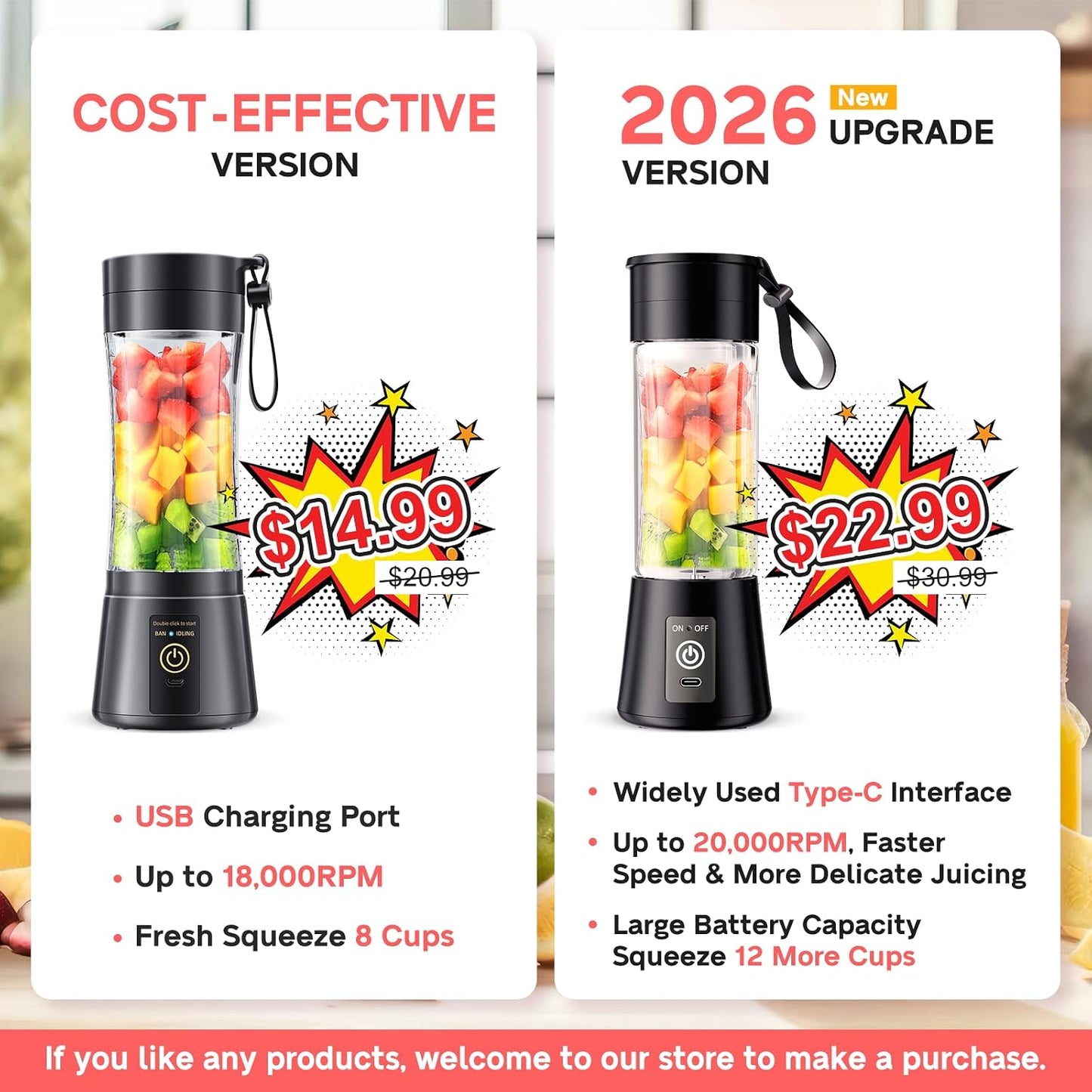 Portable High-Performance Personal Blender