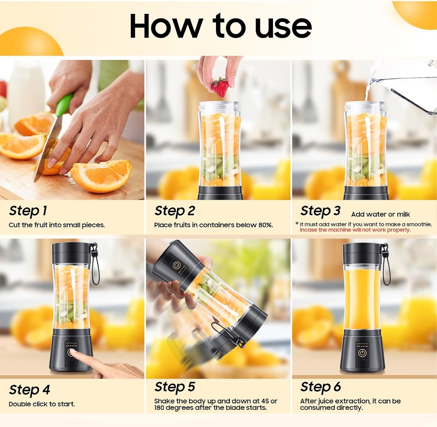 Portable High-Performance Personal Blender
