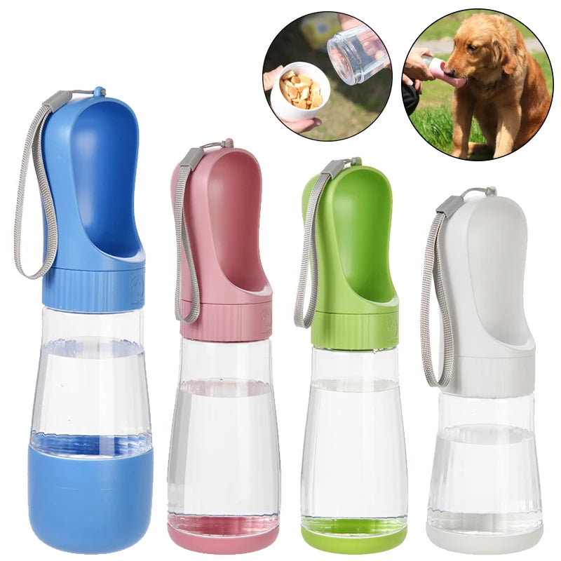 Dual-Chamber Portable Pet Travel Bottle